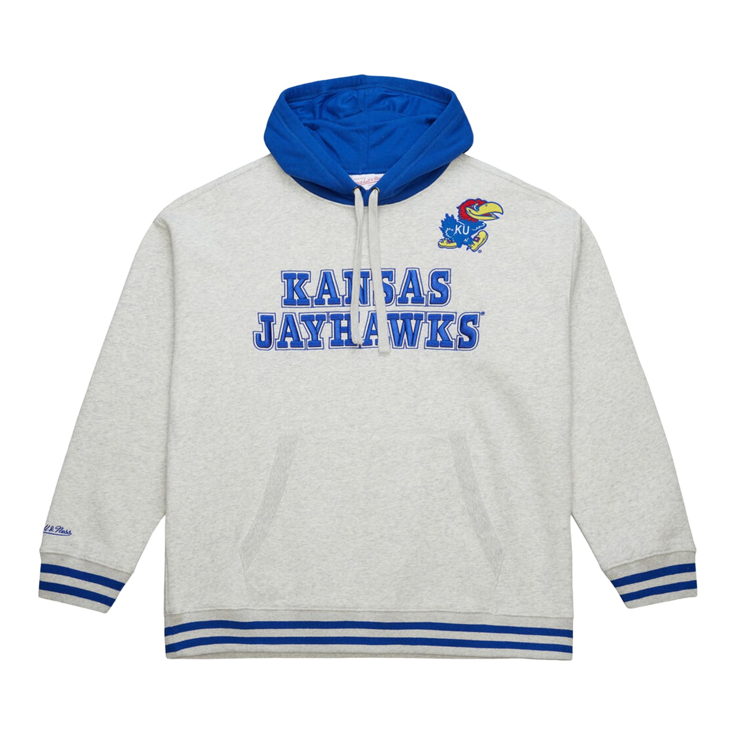 Mitchell & Ness Kansas Jayhawks Stripe Cuff Hoodie