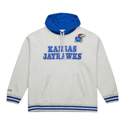 Mitchell & Ness Kansas Jayhawks Stripe Cuff Hoodie
