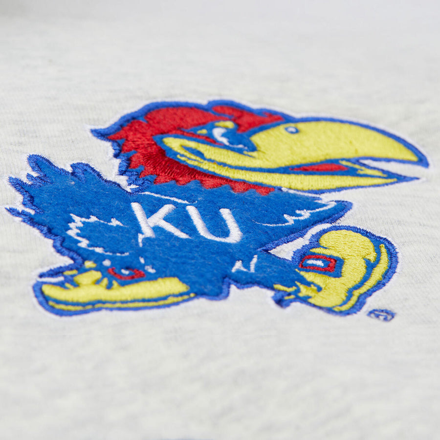 Mitchell & Ness Kansas Jayhawks Stripe Cuff Hoodie