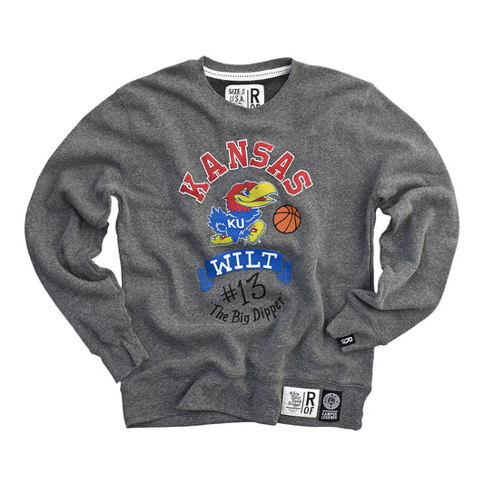 Roots of Fight Kansas Jayhawks Wilt Chamberlain Big Dipper Crewneck