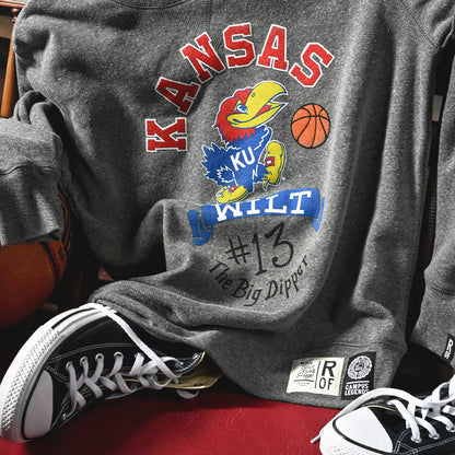Roots of Fight Kansas Jayhawks Wilt Chamberlain Big Dipper Crewneck