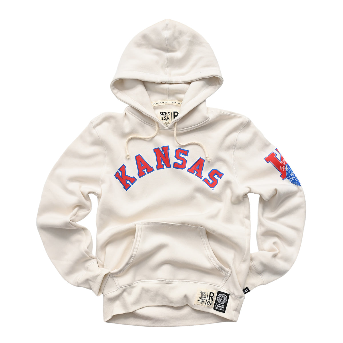 Roots of Fight Kansas Jayhawks Wilt Chamberlain Number Hoodie
