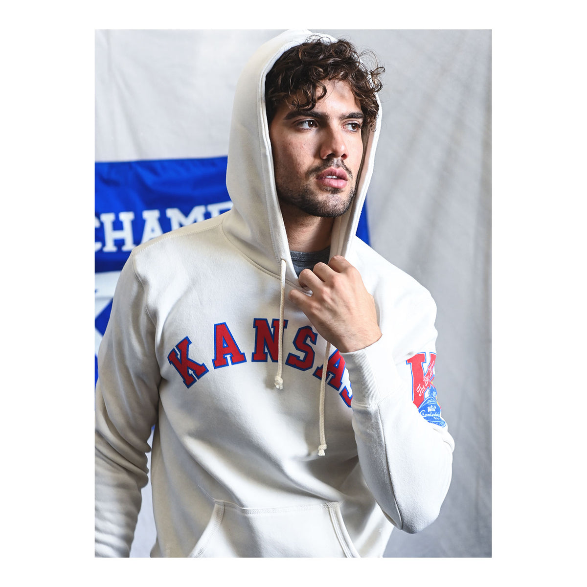 Roots of Fight Kansas Jayhawks Wilt Chamberlain Number Hoodie