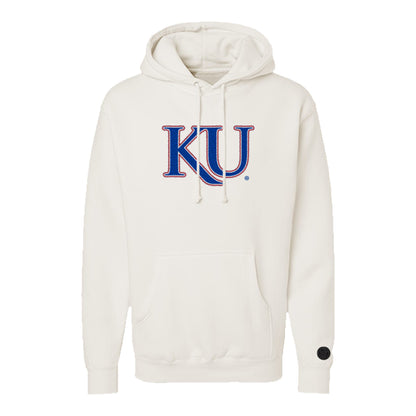 Kansas Jayhawks Bone Chenille Pullover Hoodie