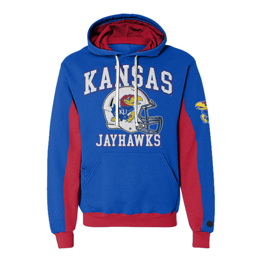 Kansas Jayhawks Football Helmet Chenille Pullover