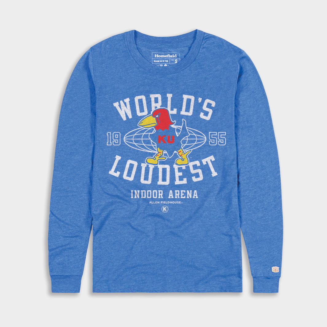 Homefield Kansas Worlds Loudest Indoor Arena Long Sleeve Tee