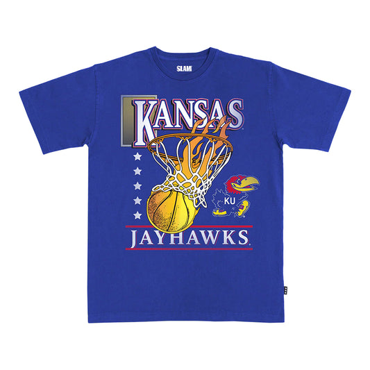 Kansas Jayhawks SLAM Fire Hoops T-shirt