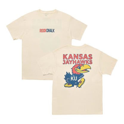 Kansas Jayhawks 2-tone Rock Chalk Logo Tee