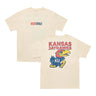 Kansas Jayhawks 2-tone Rock Chalk Logo Tee
