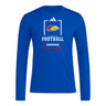 Adidas Kansas Jayhawks Football Long Sleeve T-Shirt