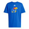 Adidas Kansas University Primary Logo Tee - Blue