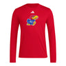 Adidas Kansas University Primary Logo Long Sleeve Tee