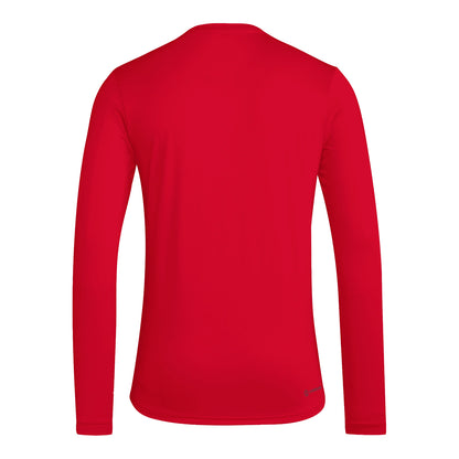 Adidas Kansas University Primary Logo Long Sleeve Tee