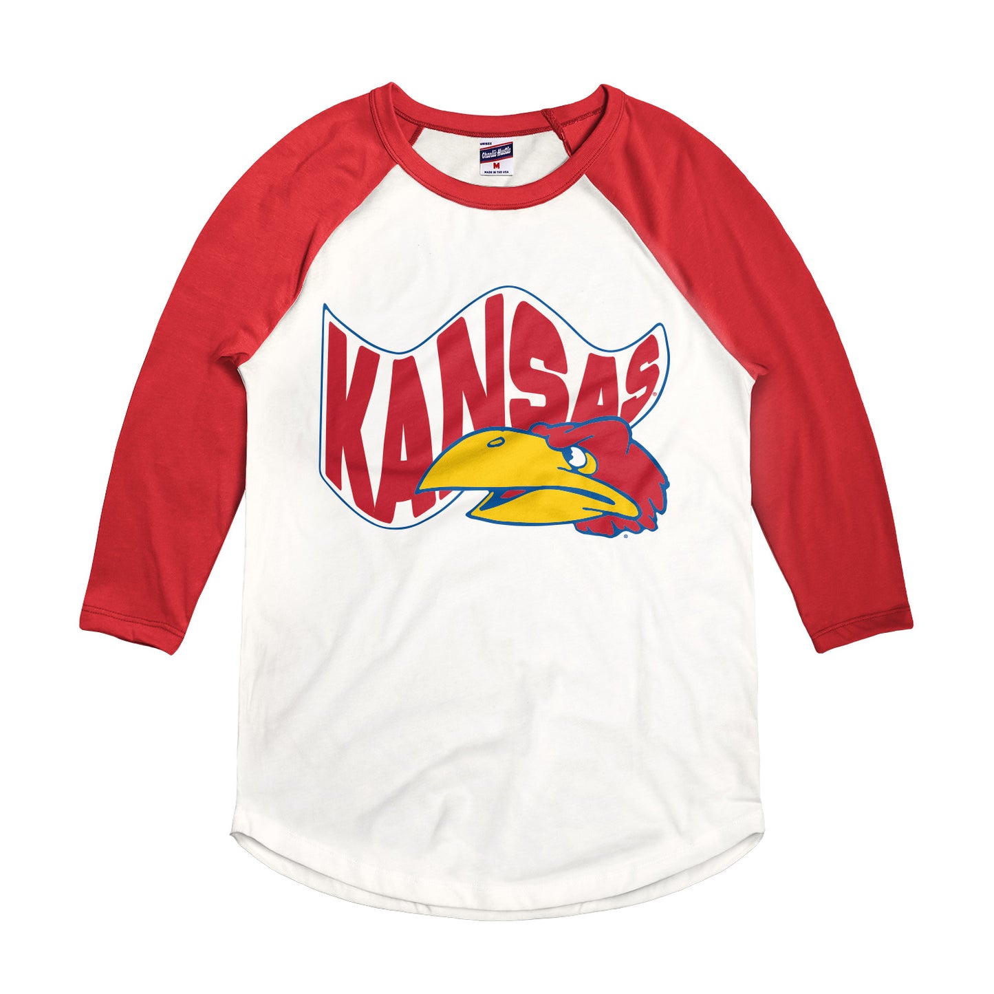 Charlie Hustle Kansas Pennant 3/4 Sleeve Tee