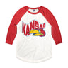 Charlie Hustle Kansas Pennant 3/4 Sleeve Tee