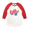 Charlie Hustle Kansas Pennant 3/4 Sleeve T-Shirt