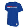 Retro Brands Kansas Jayhawks Stripe Vault Logo Tee