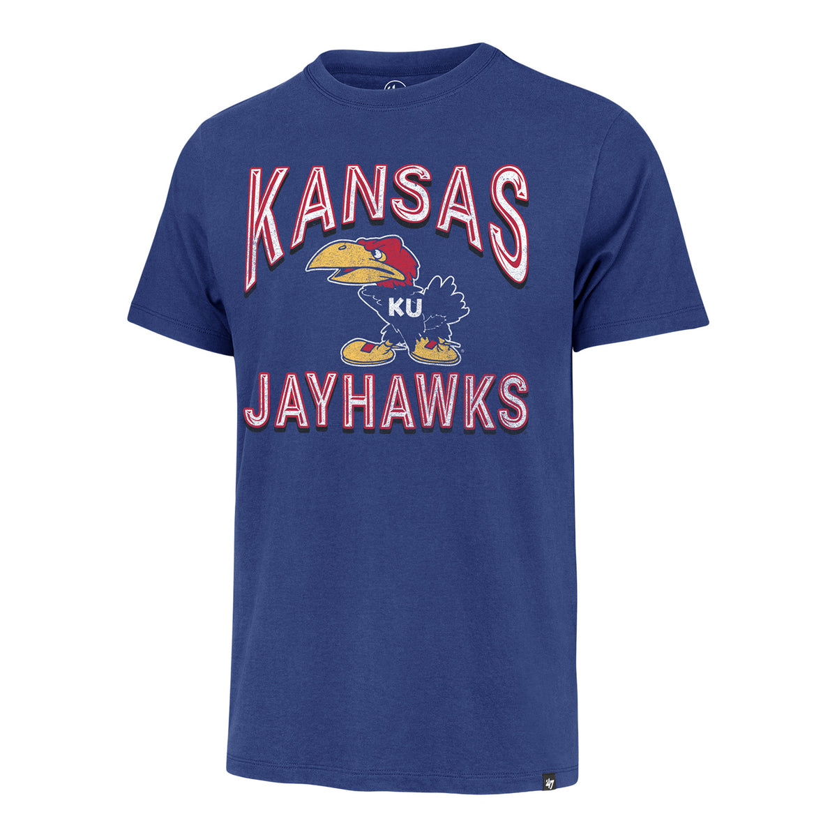 Kansas Jayhawks Vault Logo T-Shirt by 47 Brand