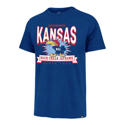 47 Brand Kansas Jayhawks 1864 Short Sleeve T-Shirt