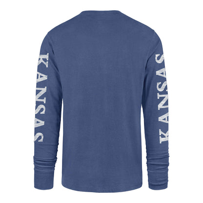 47 Brand Kansas Jayhawks Skinny Legs Logo Long Sleeve T-Shirt