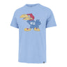 47 Brand Kansas Jayhawks Warhawk Logo Light Blue Short Sleeve T-Shirt