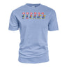 Blue 84 Kansas Jayhawks Jayhawk Flag March T-Shirt