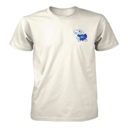 Something Inked Kansas Jayhawks Vertical Pennant  T-Shirt