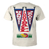 Something Inked Kansas Jayhawks Vertical Pennant  T-Shirt