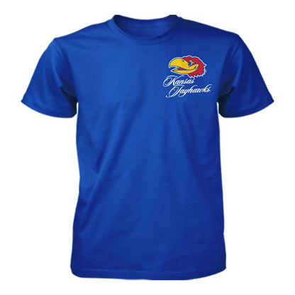 Something Inked Kansas Jayhawks Helmet Front T-Shirt