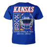 Something Inked Kansas Jayhawks Helmet Front T-Shirt
