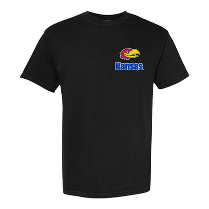 Something Inked Kansas Jayhawks Football Big Jay Black T-Shirt