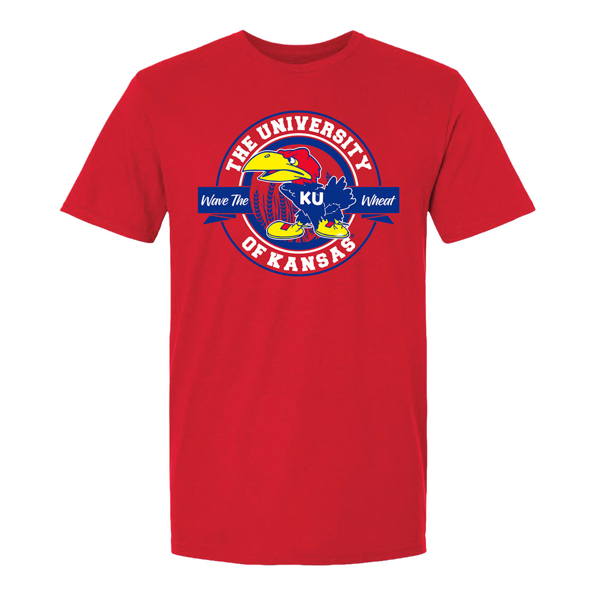 Kansas Jayhawks Wave the Wheat Warhawk Tee - Front View