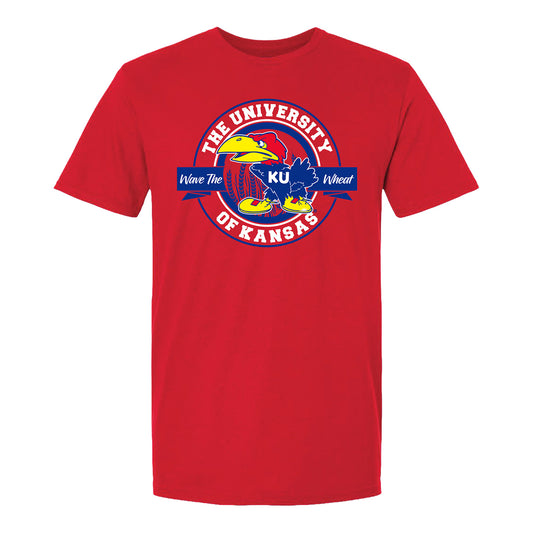 Kansas Jayhawks Wave the Wheat Warhawk Tee - Front View