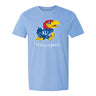 Kansas Jayhawks Volleyball Light Blue Logo Tee