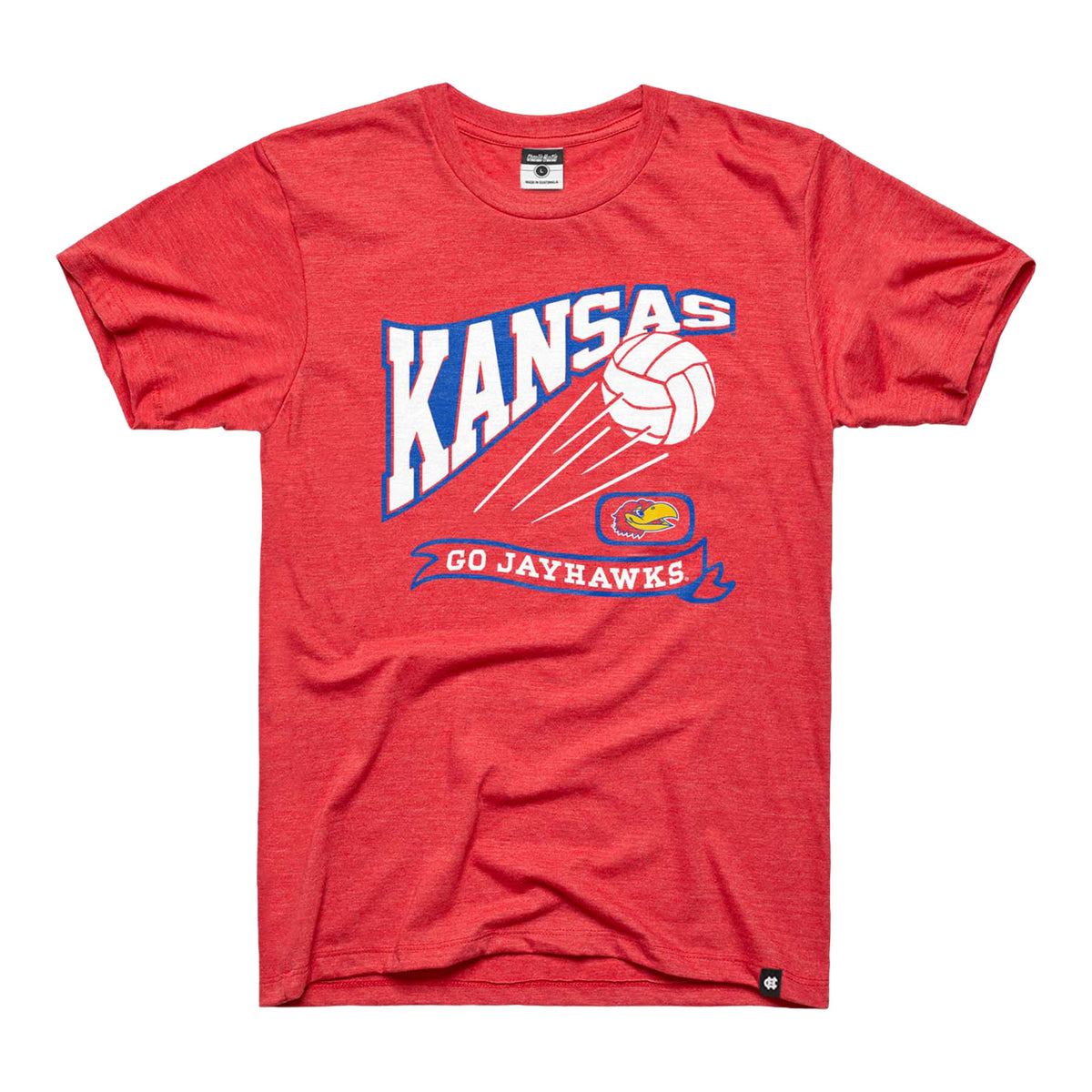 Kansas Jayhawks Volleyball Go Jayhawks Tee