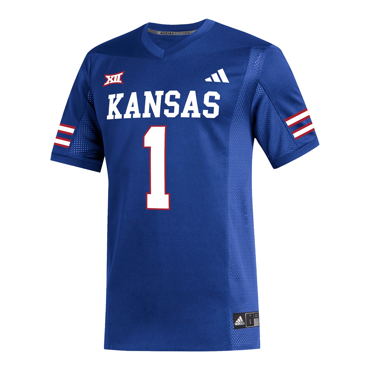 Adidas Kansas Jayhawks Replica #1 Blue Football Jersey