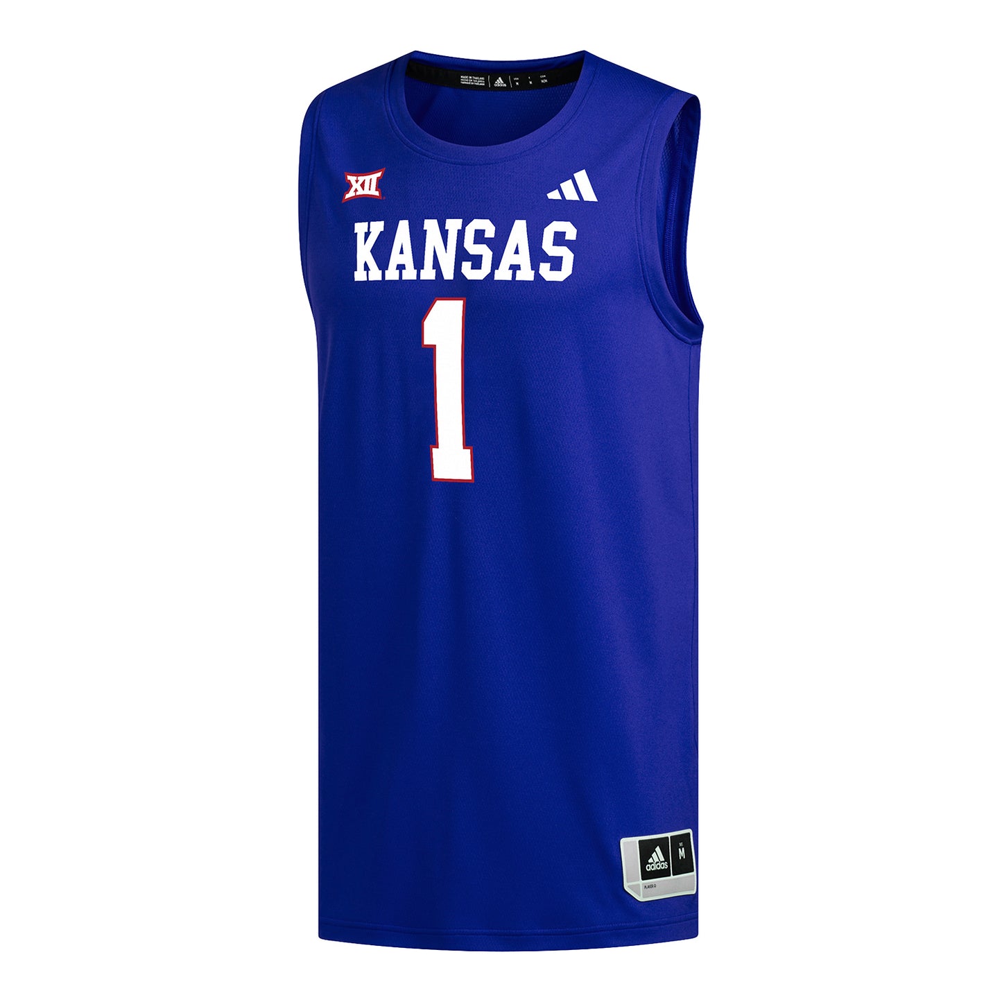 Adidas Kansas Jayhawks Replica #1 Blue Basketball Jersey