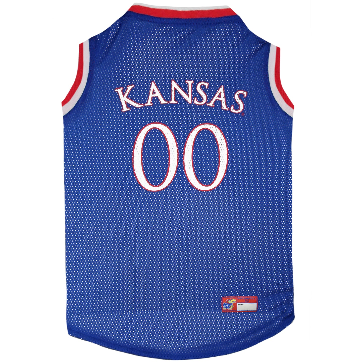 Pets First Kansas Jayhawks #00 Pet Basketball Jersey