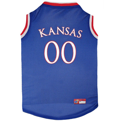 Pets First Kansas Jayhawks #00 Pet Basketball Jersey