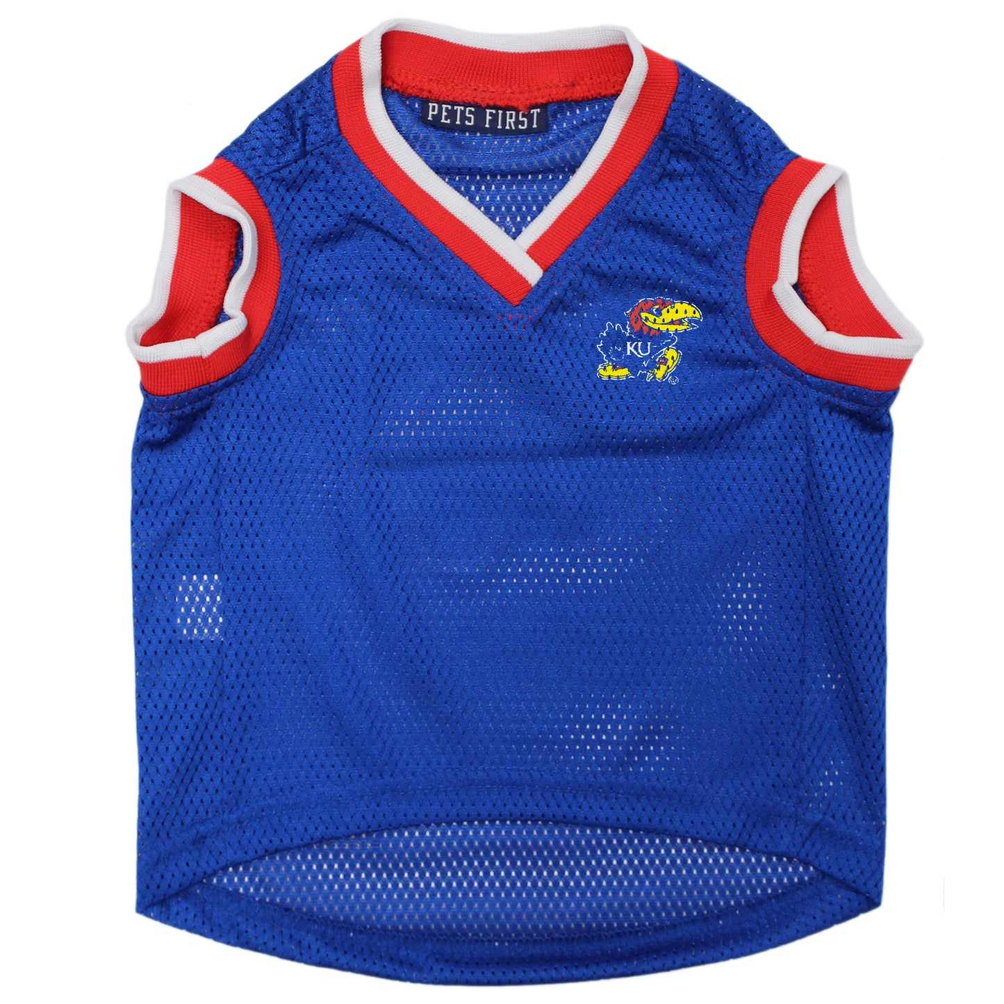 Pets First Kansas Jayhawks #00 Pet Basketball Jersey