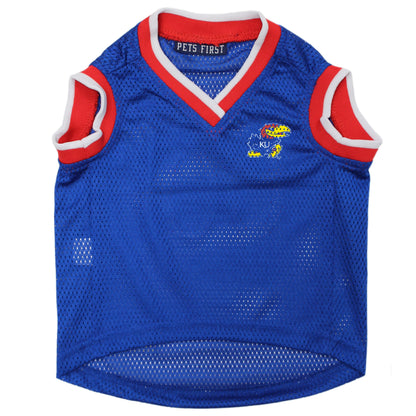 Pets First Kansas Jayhawks #00 Pet Basketball Jersey