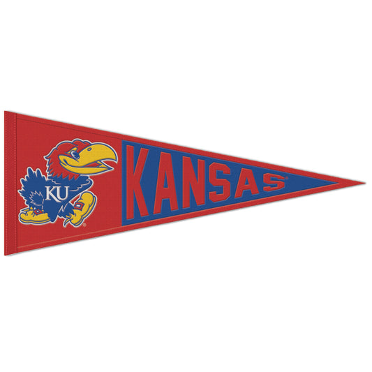 WinCraft Kansas Jayhawks Primary Jayhawk Wool Pennant