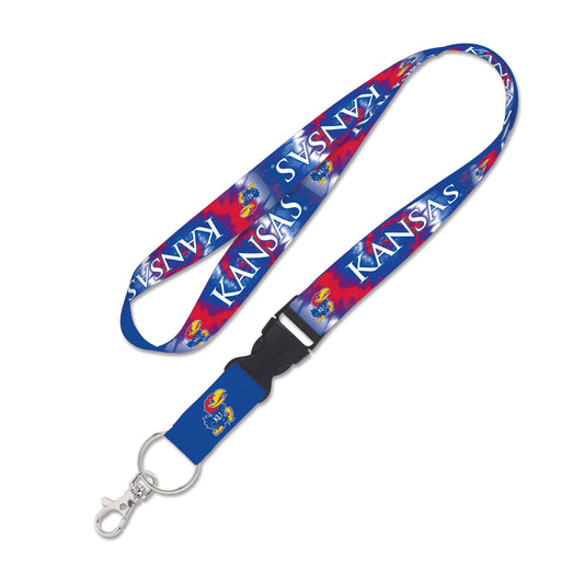 WinCraft Kansas Jayhawks Tie-Dye Buckle Lanyard