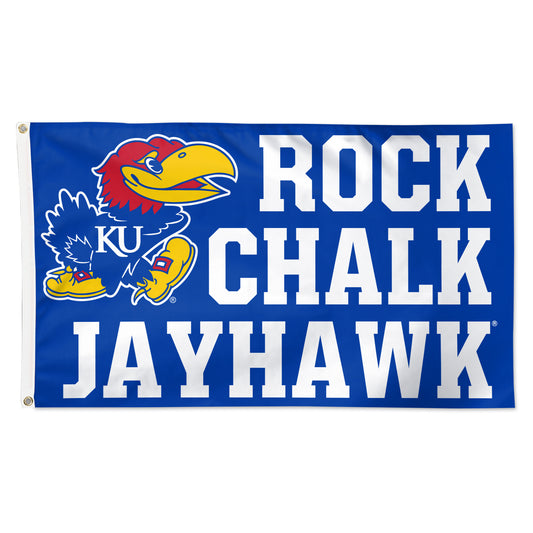 WinCraft Kansas Jayhawks Rock Chalk 3x5 Flag
