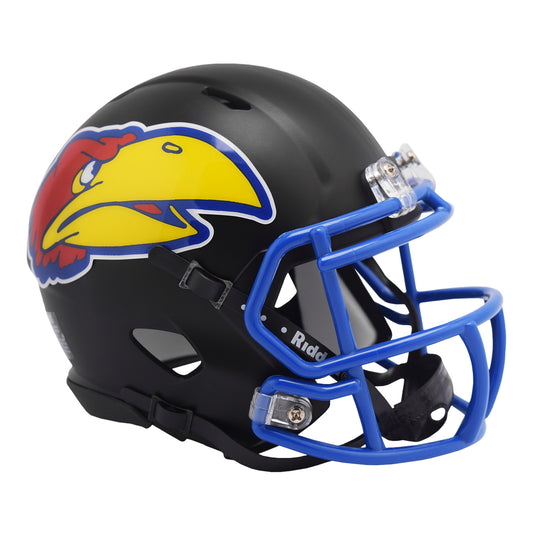Riddell Kansas Jayhawks Black Mini Helmet