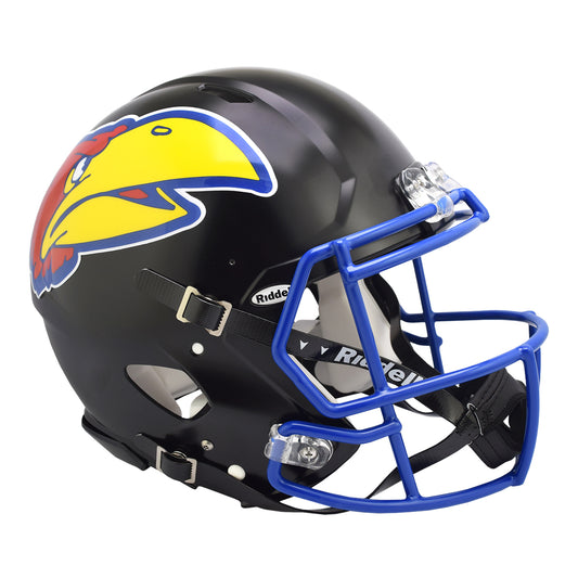 Riddell Kansas Jayhawks Black Authentic Helmet