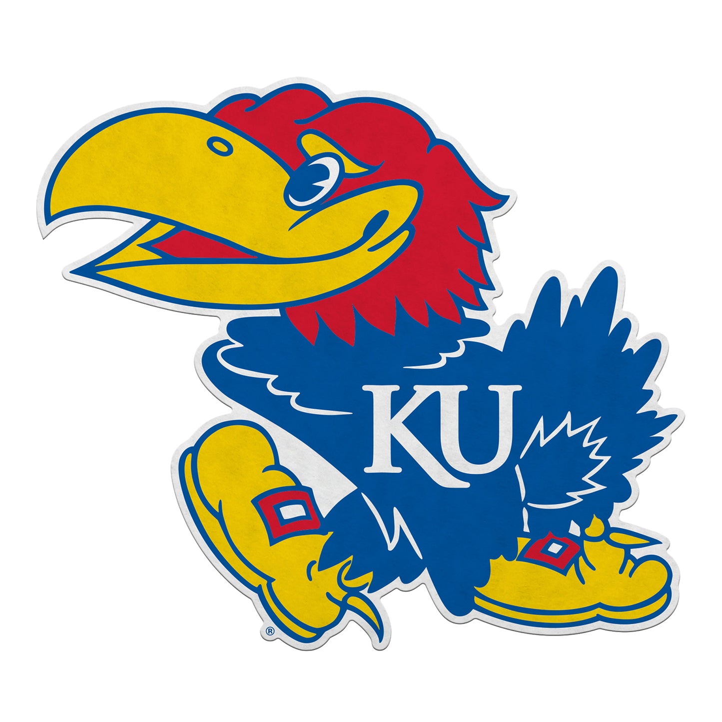 Rico Kansas Jayhawks Primary Jayhawk Shape Cut Pennant