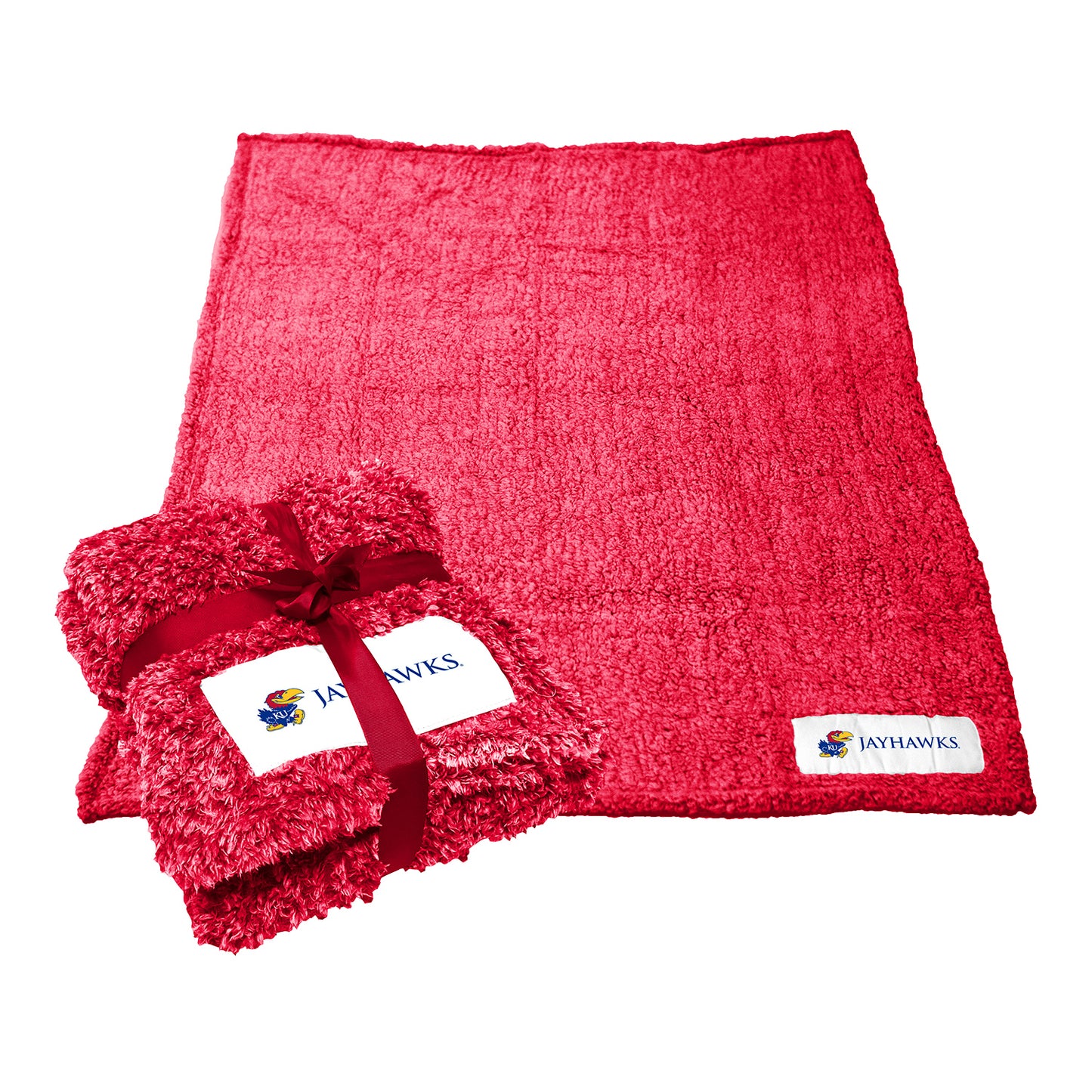 Logo Brands Kansas Jayhawks Frost Fleece Blanket