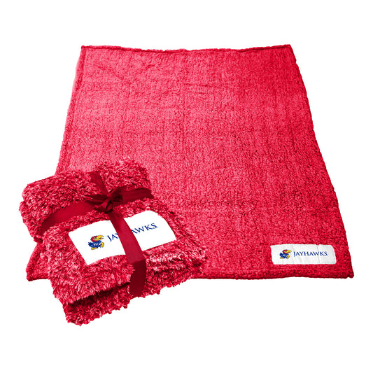 Logo Brands Kansas Jayhawks Frost Fleece Blanket