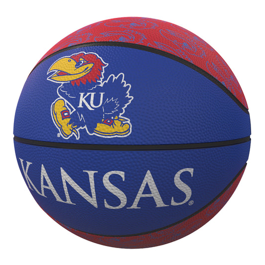 Logo Brands Kansas Jayhawks Rubber Basketball
